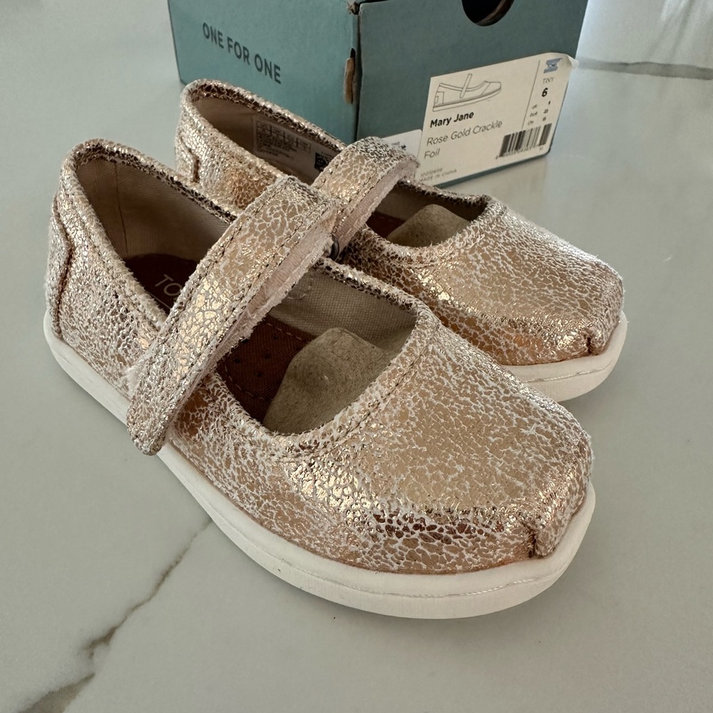TOMS Mary Jane Toddler Shoe